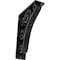 Ekena Millwork Tristan Wrought Iron Bracket, (Triple center brace), Antiqued Silver 2"W x 5 1/2"D x 8"H BKTM02X05X08TTNASV - alternate 1